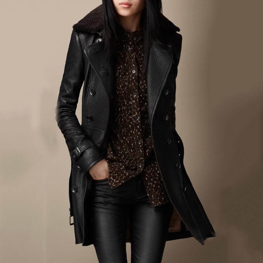 Noëlle | Timeless Leather Coat