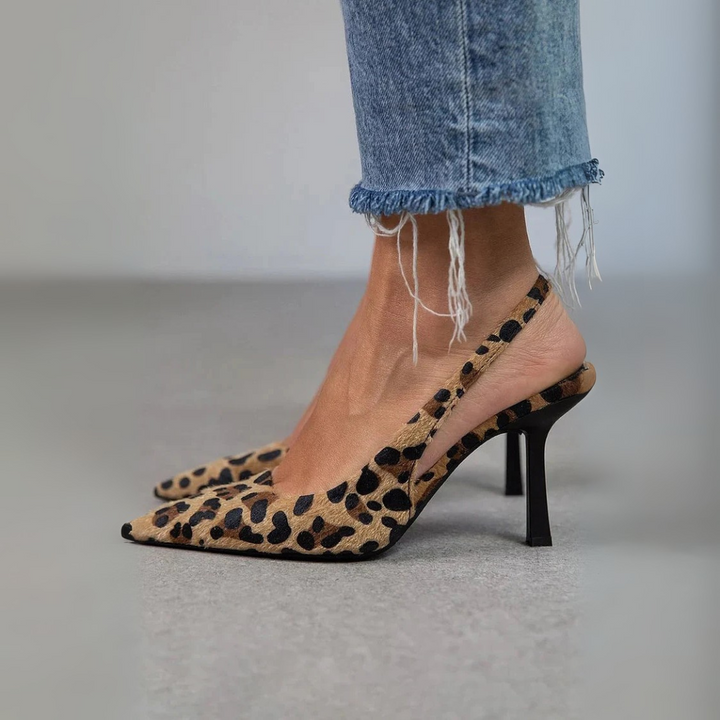 Monique – Leopard Print Pointed Toe Heels