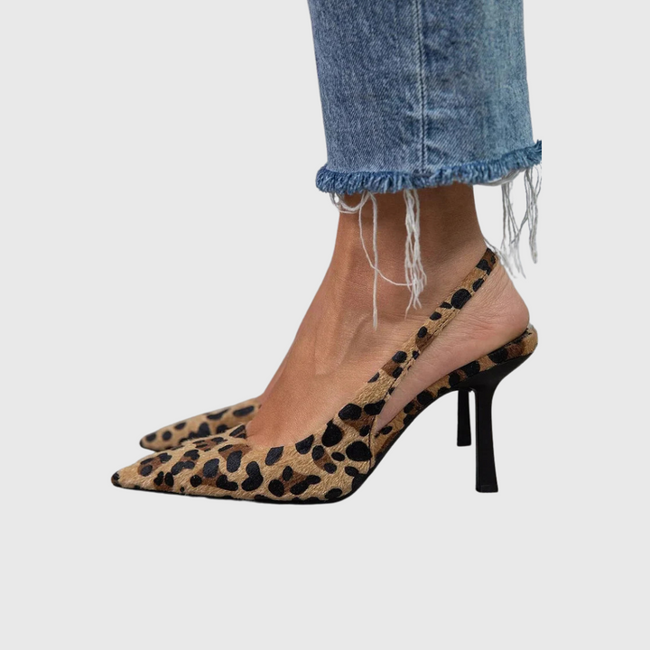 Monique – Leopard Print Pointed Toe Heels