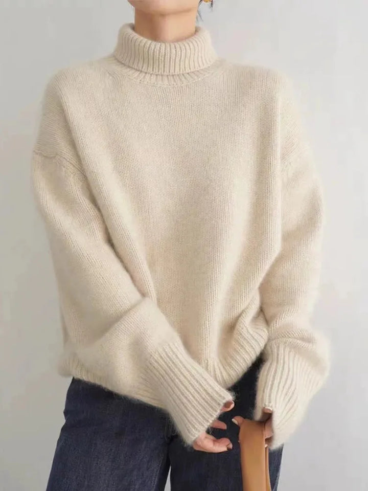 Isabella - High Collar Cashmere Jumper