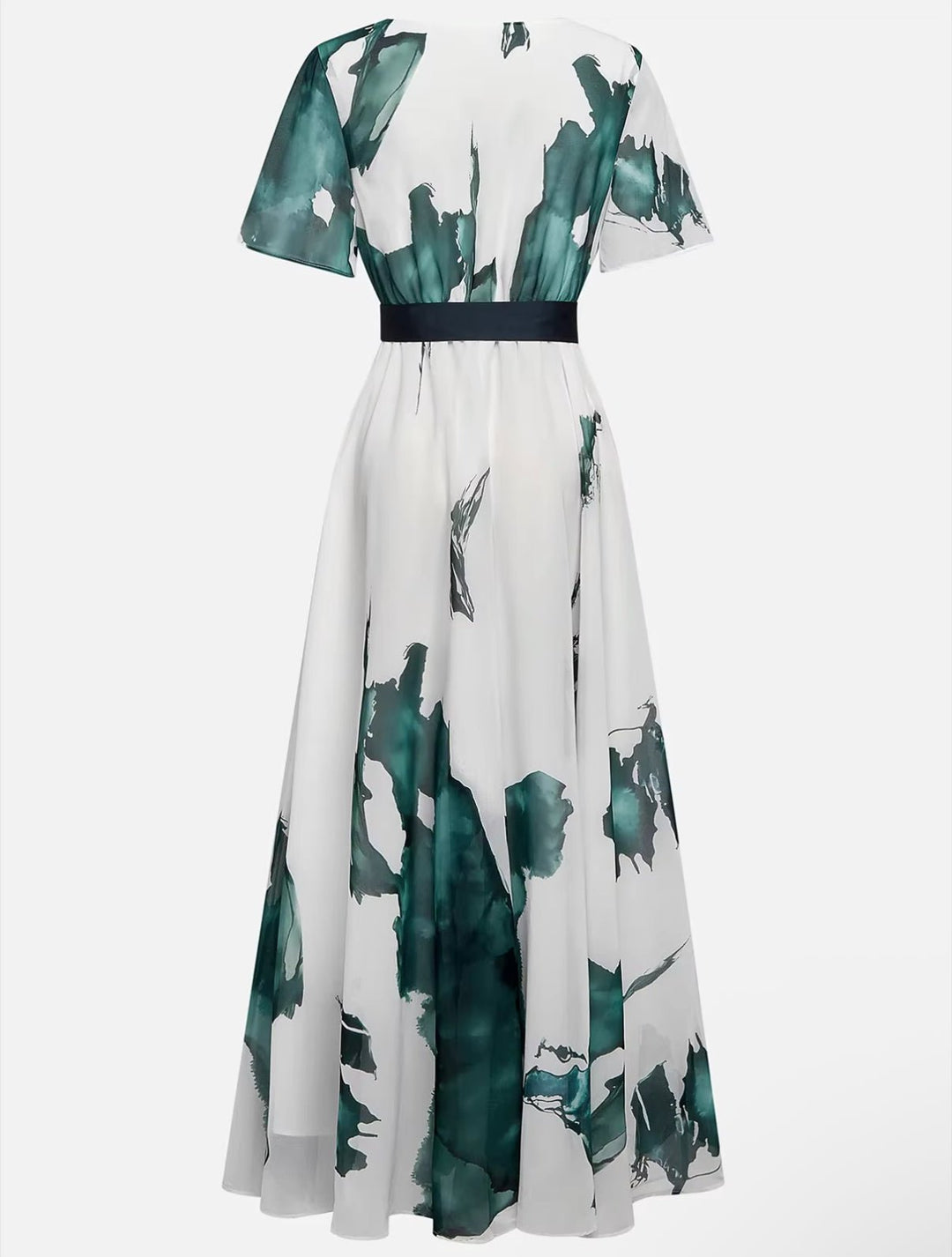 Nayla™ | Long Watercolour Print Dress