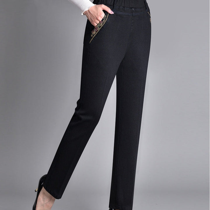 Fitted & Co® | Women's Jeans with Side Pockets and Elastic Waist
