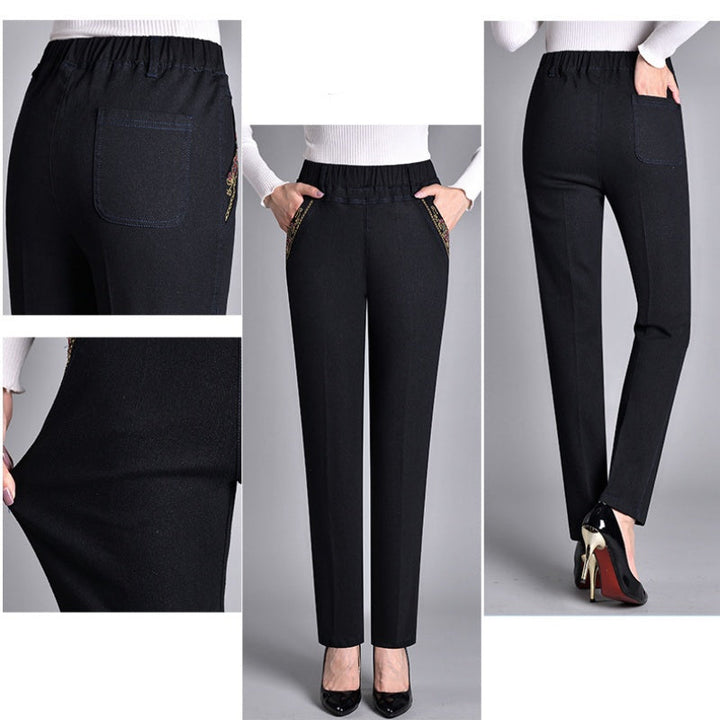 Fitted & Co® | Women's Jeans with Side Pockets and Elastic Waist